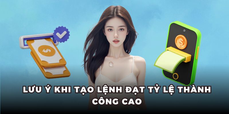 Lưu ý khi tạo lệnh đạt tỷ lệ thành công cao